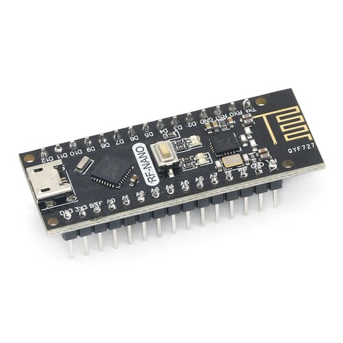 RF-Nano兼容ATMEGA328P Nano V3.0集成NRF24L01无线CH340串口模块