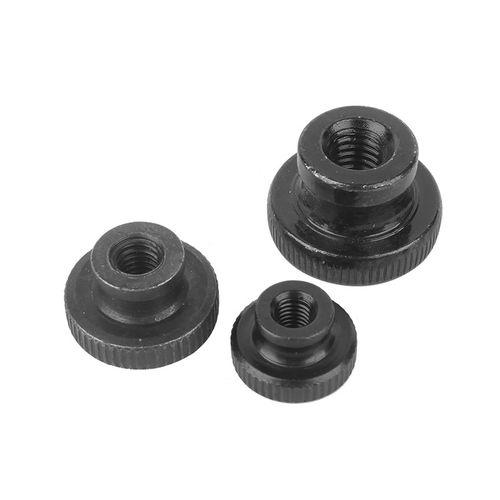 304不锈钢铁黑镀锌镀镍高头滚花螺母GB806手拧滚花螺丝螺母M3-m12