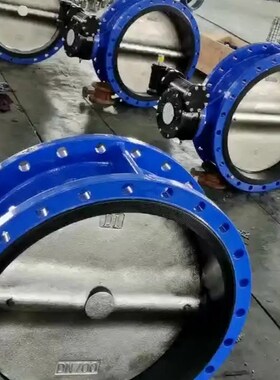 D341X-10/16 球墨铸铁涡轮法兰蝶阀 法兰软密封蝶阀 DN100 150