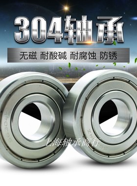 不锈钢耐腐蚀SS304材质轴承SS6207/6208/6209/6210/6211/ZZ