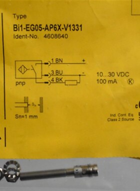 BI1-EG05-AP6X-V1331-PKG3M图尔克型传感器接近开关 质保1年