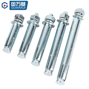 镀锌膨胀螺丝加长外膨胀螺栓拉爆螺丝钉膨胀管螺栓M6M8M10M12 M18