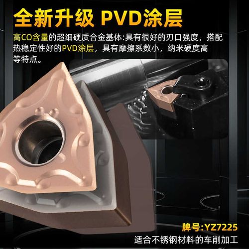 淘卡特不锈钢数控刀片镗内孔专用耐磨高硬外圆硬质合金车刀片刀粒