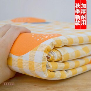 纯棉床单加厚厚款单件老粗布四季可用可裸睡双人床全学生宿舍单人