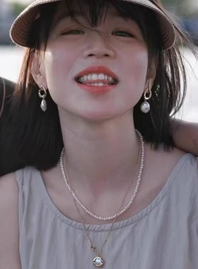 《暮光》叠戴基础款!复古法式珍珠项链女百搭简约慵懒高级感吊坠