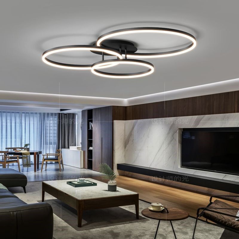 中山灯饰客厅灯简约现代大气2023年新款轻奢灯饰创意主卧室吸顶灯