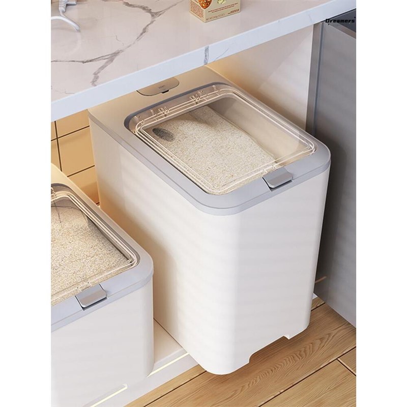 高级米桶家用高档50斤面粉专用大容量收J纳神器新款存米桶商用厂