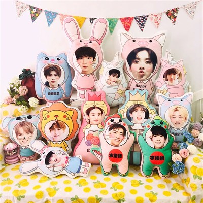 人形抱枕定制真人型来图定做情侣照片diy公仔人脸玩偶娃娃送男友