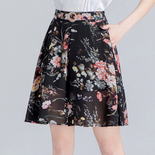 2021五分裤女夏季裤裙薄款宽松短裤高腰垂感阔腿显瘦雪纺裙裤中裤