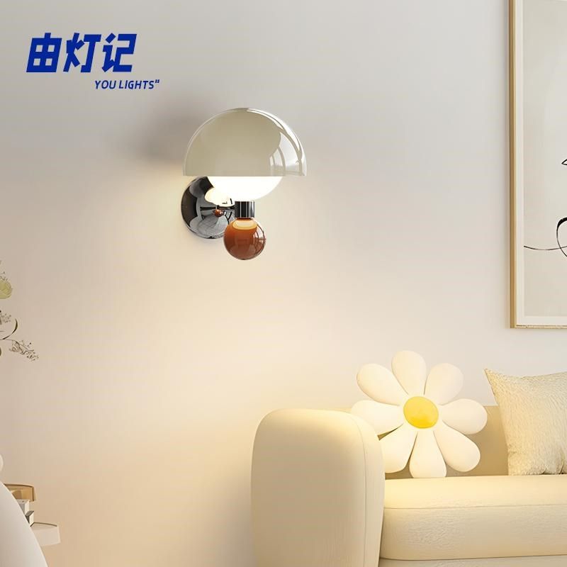 由灯记 花苞壁灯法式奶油风床头灯具全光谱护眼房间灯背景墙灯具,家装灯饰光源,壁灯,淘宝优惠券,粉丝福利购,淘宝优惠卷