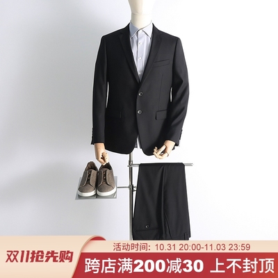 扛鼎大作~万级120支羊毛混纺男行政商务休闲修身西服西裤西服套装