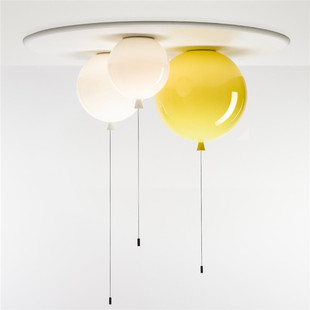 创意个性简约吸顶灯幼儿园休闲区灯具led儿童房装饰彩色气球灯