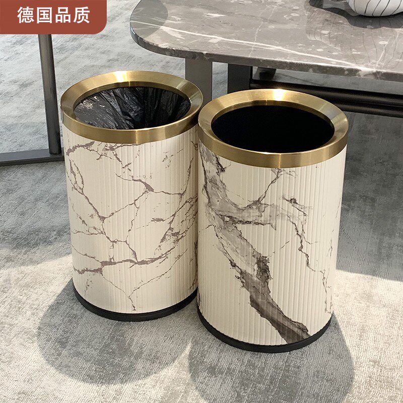 德国双层垃圾桶无盖大号家用客厅厨房卧室卫生间新中式高档高颜值