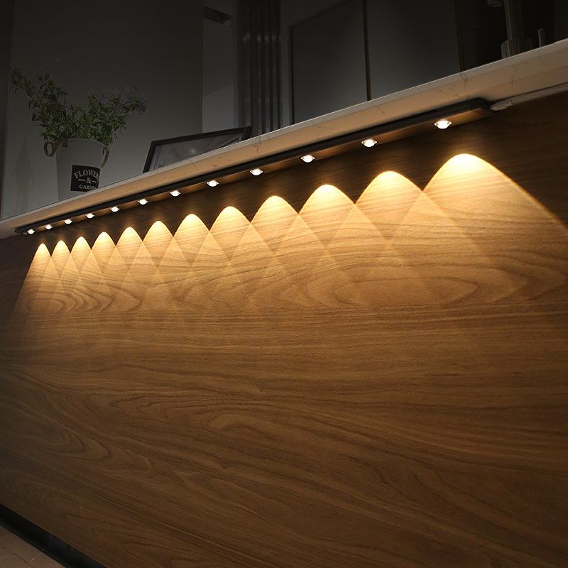 插电式led鞋柜感应灯带条人体感应智能酒柜灯衣柜灯220v橱柜灯条,家装灯饰光源,橱柜灯,淘宝优惠券,粉丝福利购,淘宝优惠卷