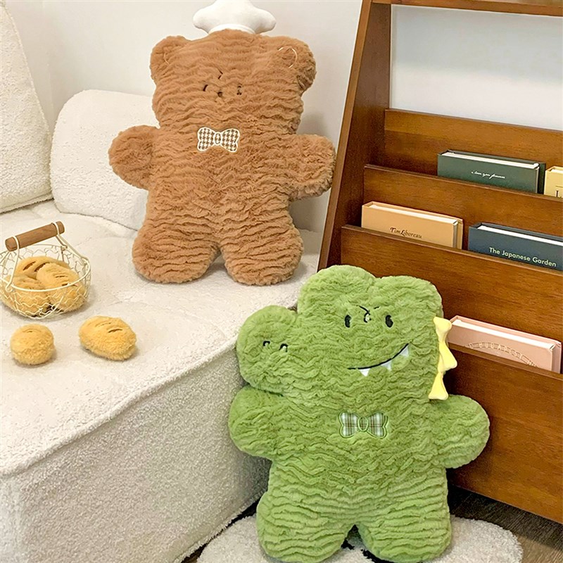 我的啵啵熊来啦~可爱动物公仔玩偶抱枕靠枕毛绒T玩具陪睡娃娃靠垫
