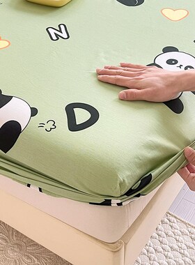 135x200全棉儿童床罩单件防滑纯棉床笠定制上下L床120x190cm薄床