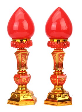 LED旺财波灯两用电蜡烛供佛电烛灯长明灯供财神灯佛前家用供奉灯
