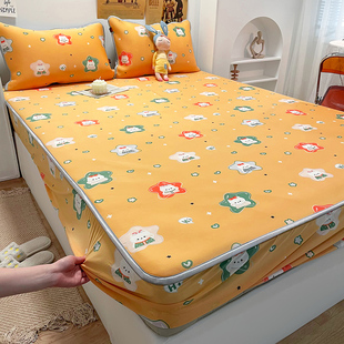 夏季 冰丝床笠单件床罩1.5m凉席三件套夏天儿童凉感空调席2021新款