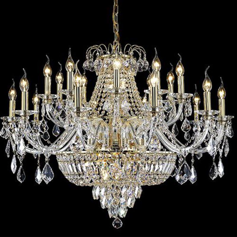 欧式水晶客厅吊灯轻奢现代简约大气餐厅卧室灯具美式别墅灯饰