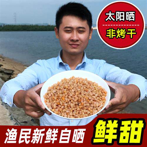 湛江特产干贝瑶柱特级野生扇贝肉丁贝类海鲜干货煲汤煮粥配料500g