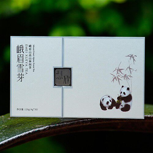2025明前新茶叶礼盒 峨眉山高山绿茶峨眉雪芽慧欣特级茶叶120g春