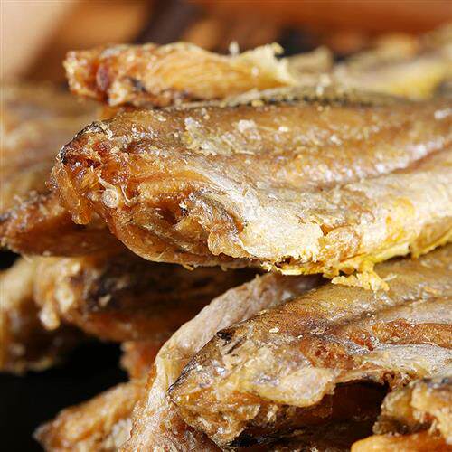 东山岛小黄鱼酥脆鱼干 干鱼片炭烤鱼仔零食福建特产500g散装黄鱼