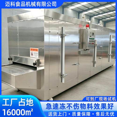商用工业急速冷冻机全自动隧道式速冻机龙虾冷冻低温液氮制冷设备