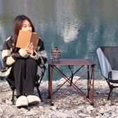 自由驴户外折叠桌椅超轻便携式 铝合金桌子烧烤桌餐桌自驾游车载桌