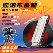 音调 20paddy 东方鼎摇滚布鲁斯十孔口琴10孔初学专业演奏款 PRO