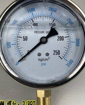 不锈钢外壳耐震压力表YN-100 5Kg 1kg 15kg 25kg 35kg 50kg 70kg