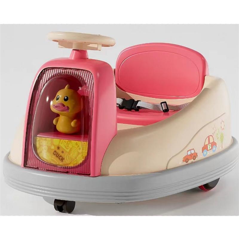 新款儿童电动双驱碰碰车男女孩宝宝小孩可坐人充电遥控玩具车