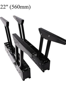 家居五金配件餐桌两用560mm双联动折叠式功能茶几升降支撑架