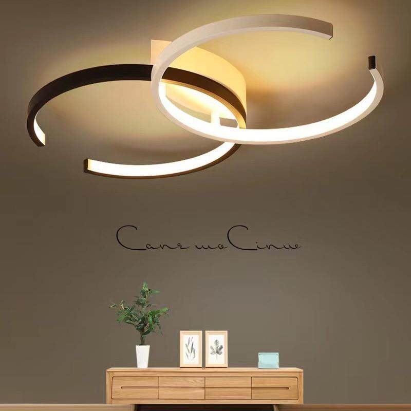 led卧室灯吸顶灯简约现代寝室灯个性创意温馨浪漫大气造型房间灯