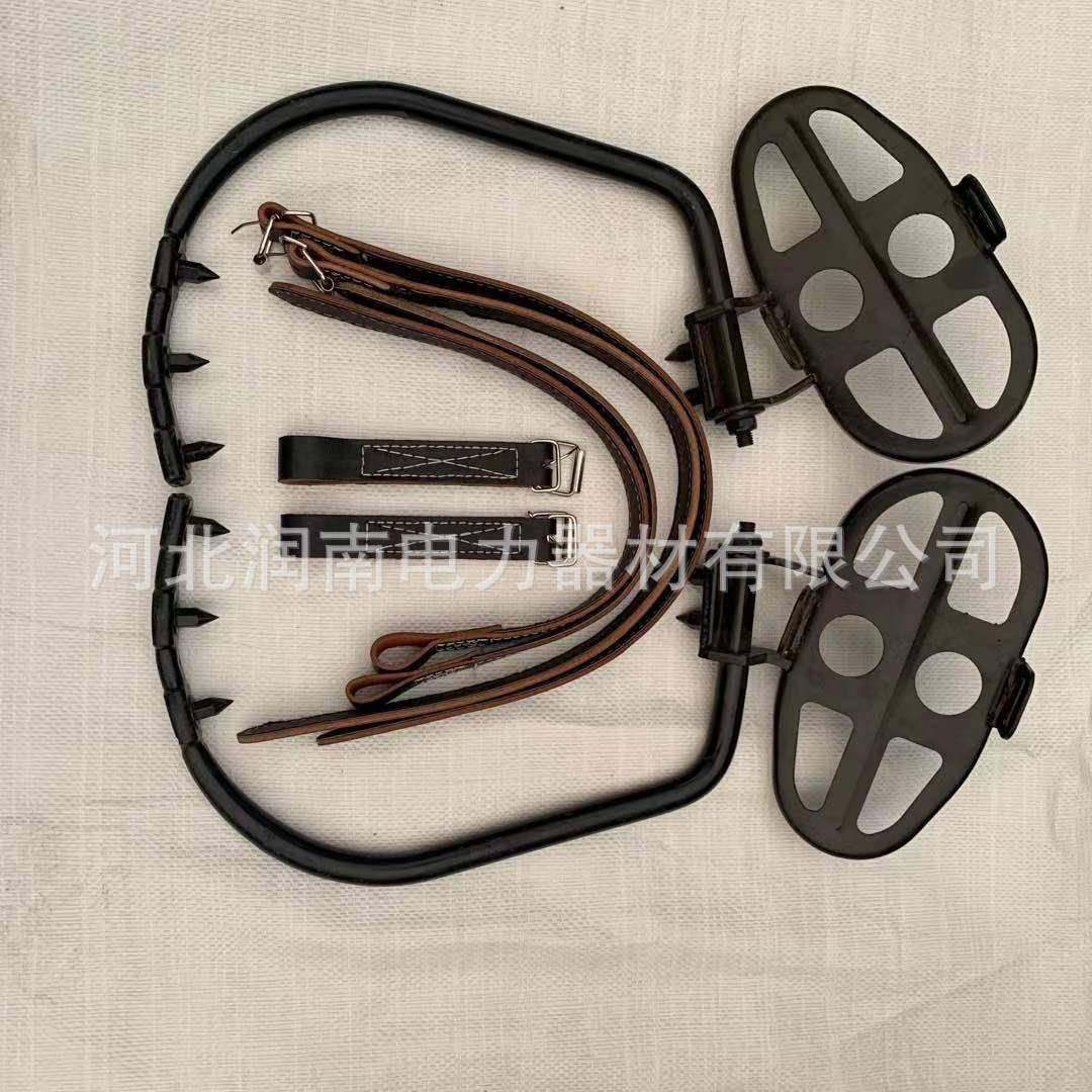 电工脚扣木杆水泥杆路灯杆新款俄式登高防护爬杆工具防攀爬