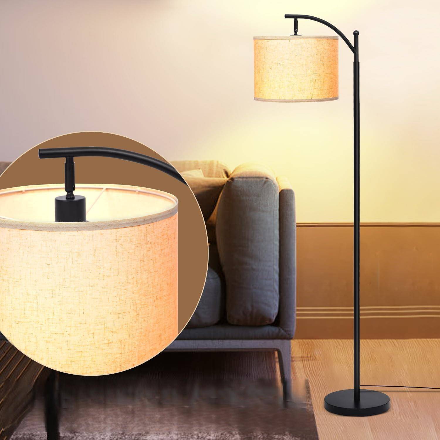 美式客厅落地灯创意简约布艺台灯爆款灯具卧室床头灯欧式落地台灯