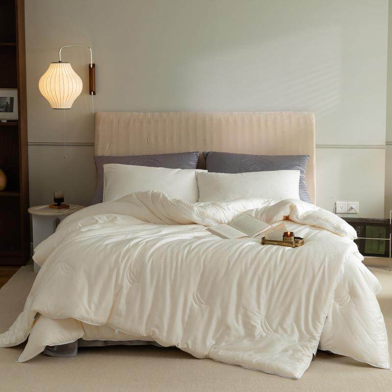 高端55%纯棉大豆纤维子母拉链款二合一被芯冬季加厚保暖棉被子A类