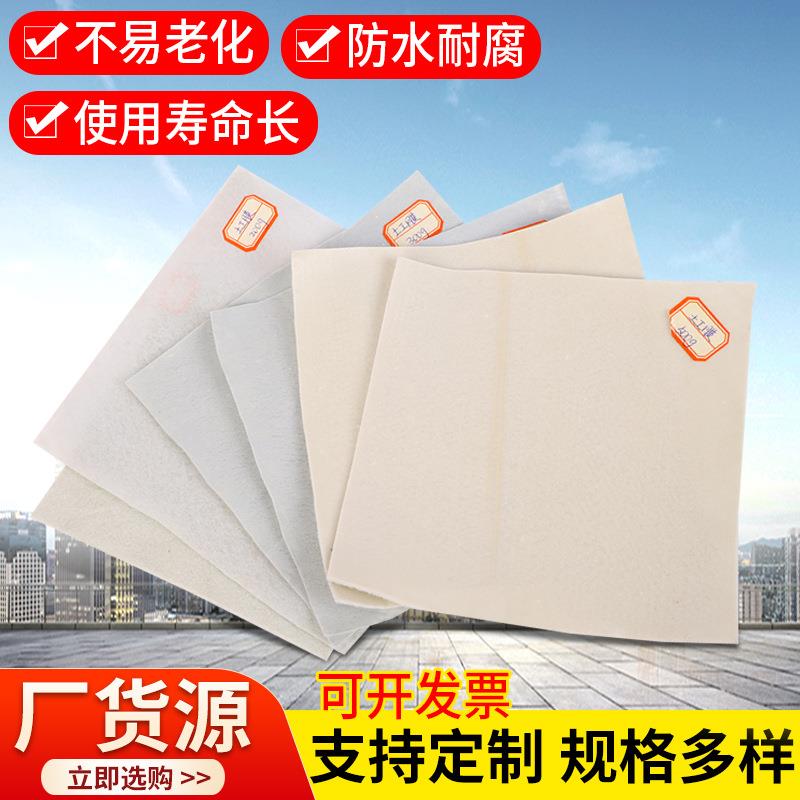 复合土工布两布一膜一布一膜土木布工程用土工膜防渗毛毡布