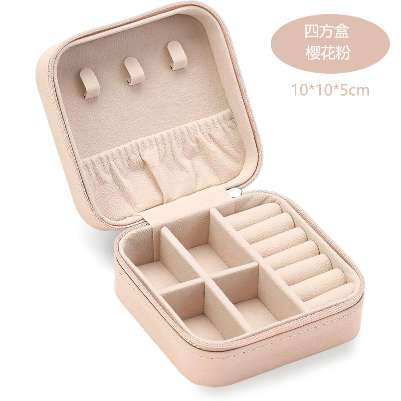 thumbnail for Portable Jewelry Box, Anti-Oxidation Earring Jewelry Storage Box, Earring Necklace Velvet Dust-Proof Storage Box