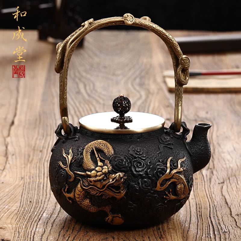 铁壶手工铸造铁茶壶烧水壶南部铁器生铁壶铸铁电陶炉套装一模一壶