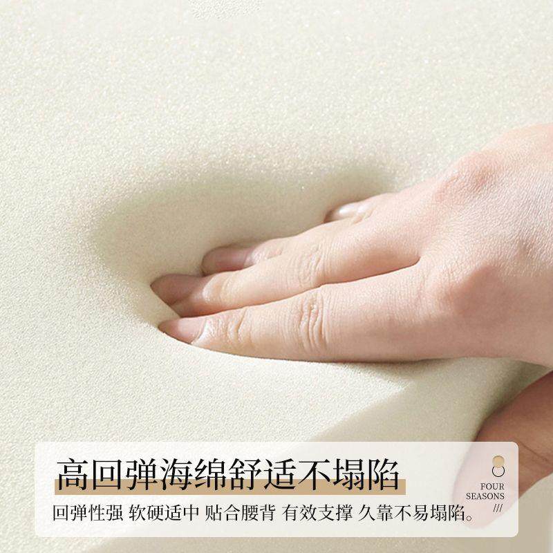 澳洲绒床靠垫弹卧室床上头7腰靠枕高回海绵沙发榻榻米床护靠背软