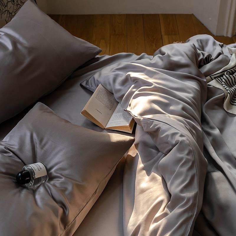 60支莱赛尔精天丝被套单件a凉感类纯色MQ-A类纯单被罩三兰件套夏