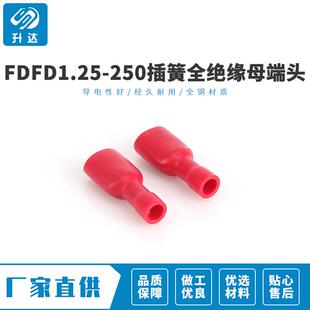 .大量产FDFD.25-250F1DFD63插BGV簧生母全绝缘接线端子冷压1000只
