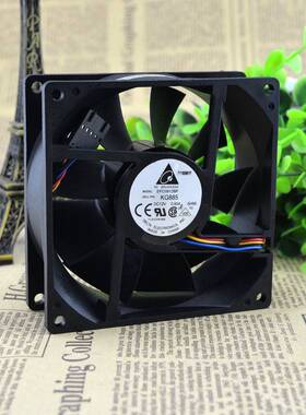 台达EFC0912BF KG885 12V 0.60A 9CM 9032 4线 温控 散热风扇