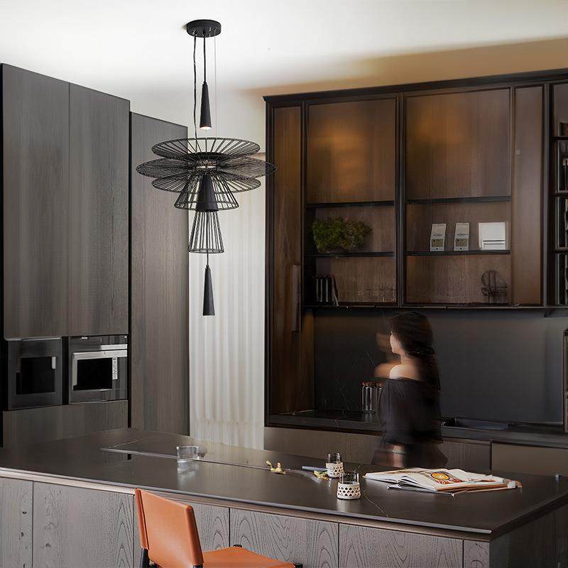 奢简约现代饭厅灯中计古设师创意镂空飞碟前台吊商用106工程轻吊,家装灯饰光源,智能吊灯,淘宝优惠券,粉丝福利购,淘宝优惠卷