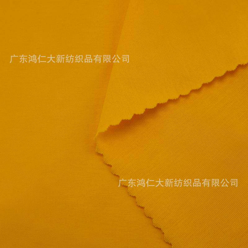 玉蚕丝面料60支丝光棉面料180g纯棉单面丝光棉拉架T恤汗布