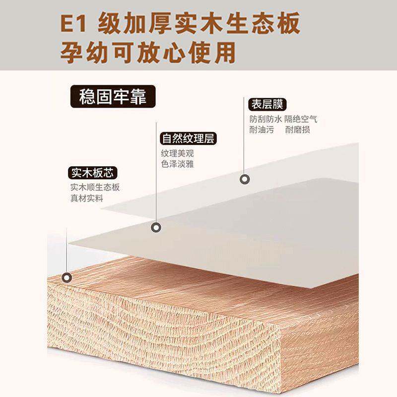 推拉门大衣橱全实木衣柜家用卧室50cm深出租房用简易组装儿童