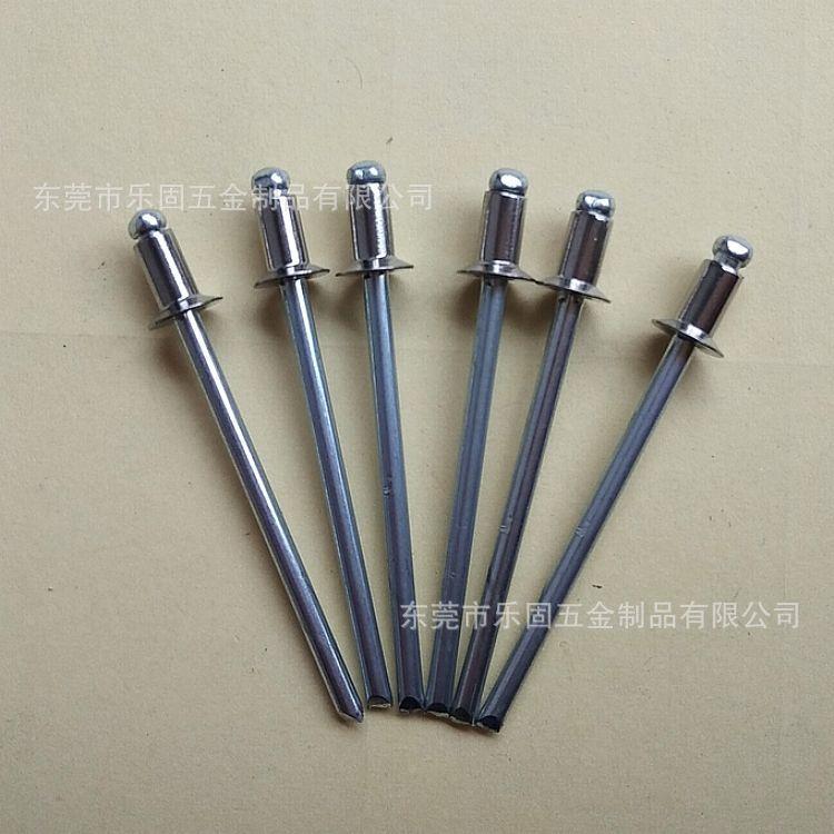 沙沉头不锈钢抽芯铆钉半不136锈芯钢头抽拉钉拉头不锈钢铆平钉M3*