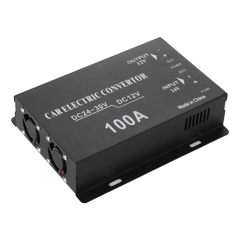 车载电源降压器DC20~30V转12V转换器带记忆大功率音响低音炮100A