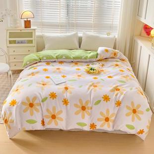 纯棉被套单件夏季 家用 单人1.5x2.0米全棉学生200x230双人薄款
