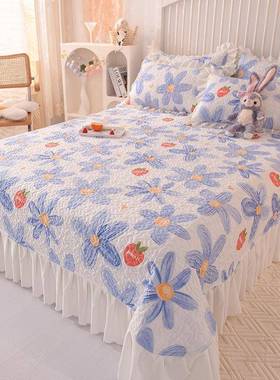 四季用夹棉床盖韩版公主风床罩新档款双8xQP2ibp面保护套加厚高单